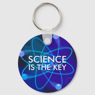 SCIENCE IS THE KEY KEY RING