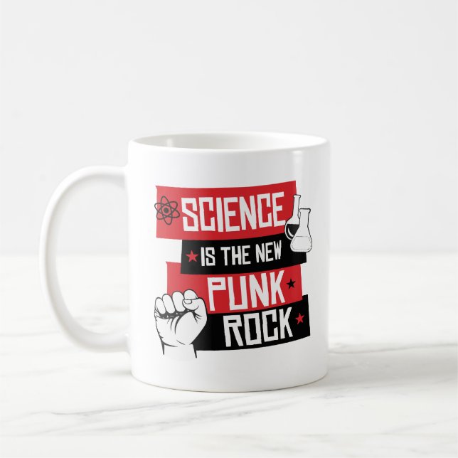 Science is the new punk rock coffee mug (Left)