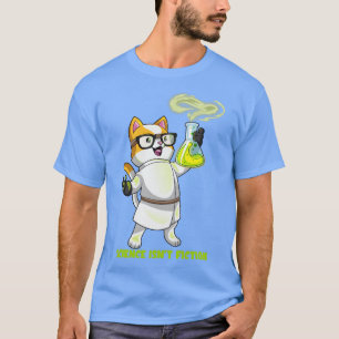 Science Isnt Fiction Cat Chemistry Cation Pawsitiv T-Shirt