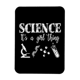 Science - It's a Girl Thing Magnet