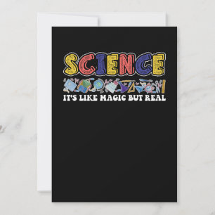 Science It's Like Magic But Real Scientist Invitation