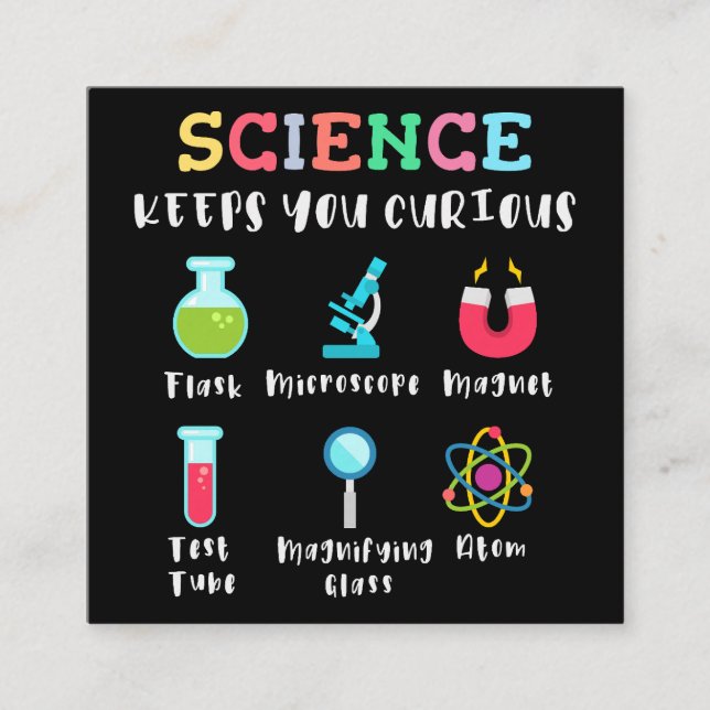 Science keeps you curious enclosure card (Front)