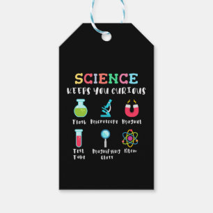 Science keeps you curious gift tags