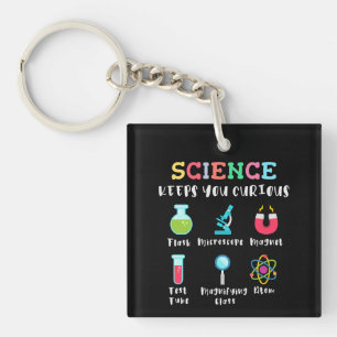 Science keeps you curious key ring