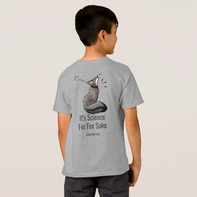 Science Kids T-Shirt Logo Front Science Fox Back (Back Full)