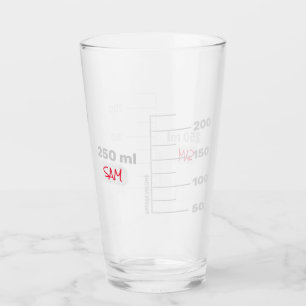 Science Lab Beaker Personalised Drinking Glass