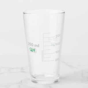 Science Lab Beaker Personalised Drinking Glass