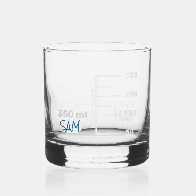 Science Lab Beaker Personalised Glass (Front)