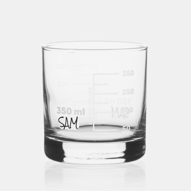 Science Lab Beaker Personalised Glass Chemistry (Front)