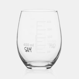 Science Lab Beaker Personalised Glass Chemistry
