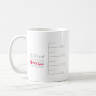 Science Lab Beaker Personalised Large Label Mug