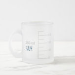 Science Lab Beaker Personalised Mug<br><div class="desc">For the science lover in your life. This 10 oz mug is made to look like a piece of laboratory glassware, with graduations for a comparably sized 250 ml beaker. You can even personalise it with your initials or name, just like you would in a lab setting. Design is repeated...</div>