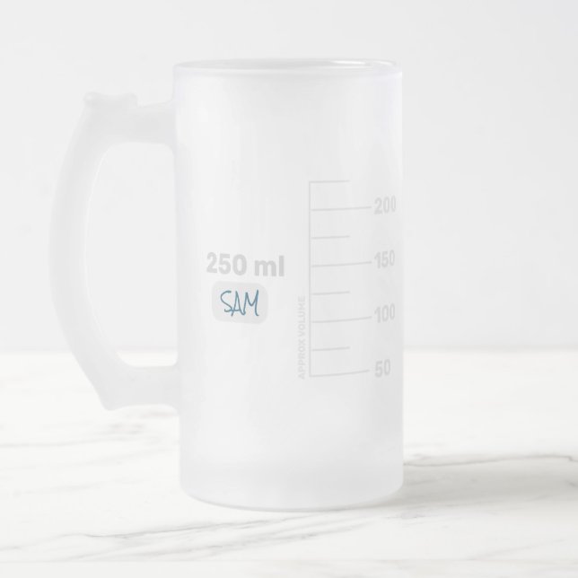 Science Lab Beaker Personalised Tall Mug (Left)