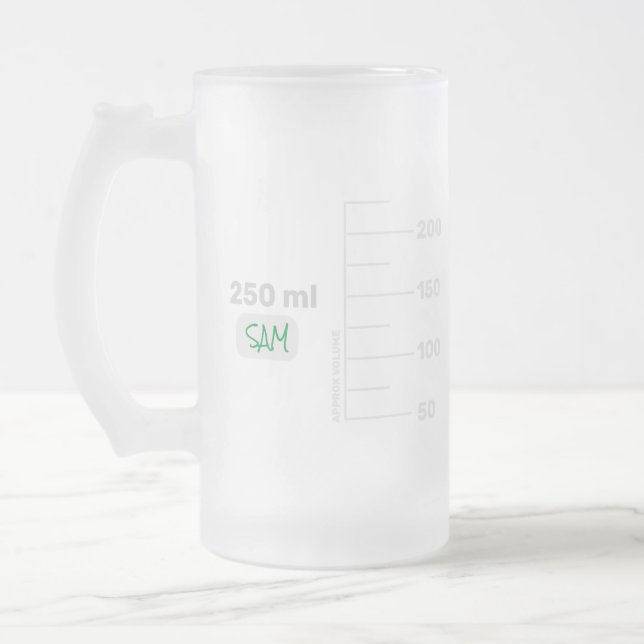 Science Lab Beaker Personalised Tall Mug (Left)