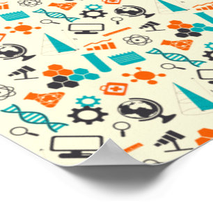 Science Lab Chemistry Love Proton Electron Neutron Poster