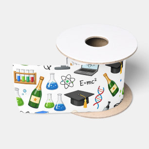 🎓 Science Lab Graduation Gift Bag Satin Ribbon