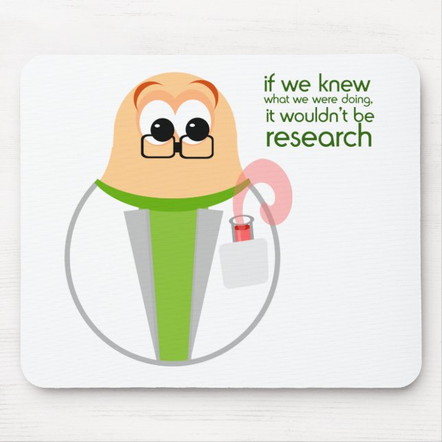 Science Lab Researcher Mousepad (Front)