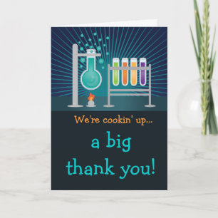 Science Laboratory Birthday Thank You Postcard