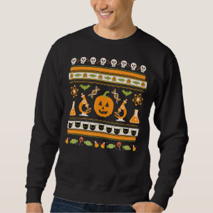 Science Laboratory Halloween Ugly Sweater Geek Ner