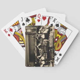 Science Lesson at the London Grammar School for Gi Playing Cards