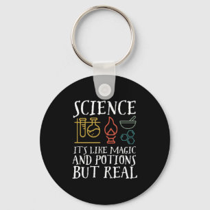 Science Like Magic and Potion Geek Nerd Scientist Key Ring
