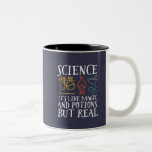 Science Like Magic and Potion Geek Nerd Scientist Two-Tone Coffee Mug<br><div class="desc">Science. It’s Like Magic and Potion But Real. Inspirational science design for those who believe in scientific proof, lab experiment and research. Cool motivational merchandise for science teacher, scientist and students. Perfect for science geek, nerd, high school teacher and student who love biology, physics and chemistry. Great Christmas gift and...</div>