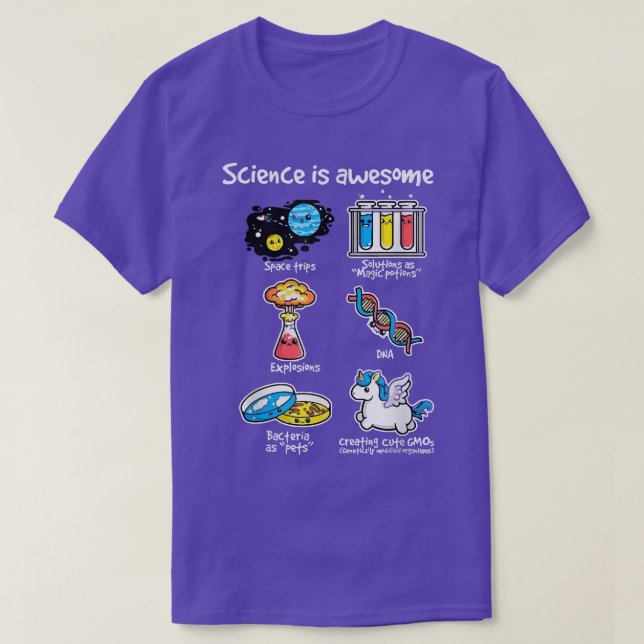 science like magic Because science teacher Cute Ch T-Shirt (Design Front)