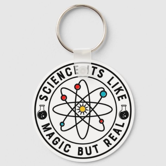 Science Like Magic But Real Key Ring (Front)