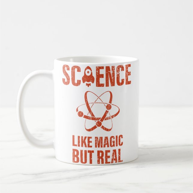 Science Like Magic But Real Tshirt Women Kids Scie Coffee Mug (Left)