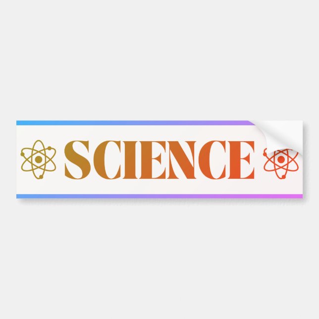Science love bumper Sticker (Front)