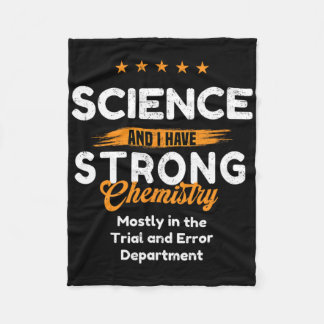 Science Lover With Emotional Chemistry ~ Funny Val Fleece Blanket