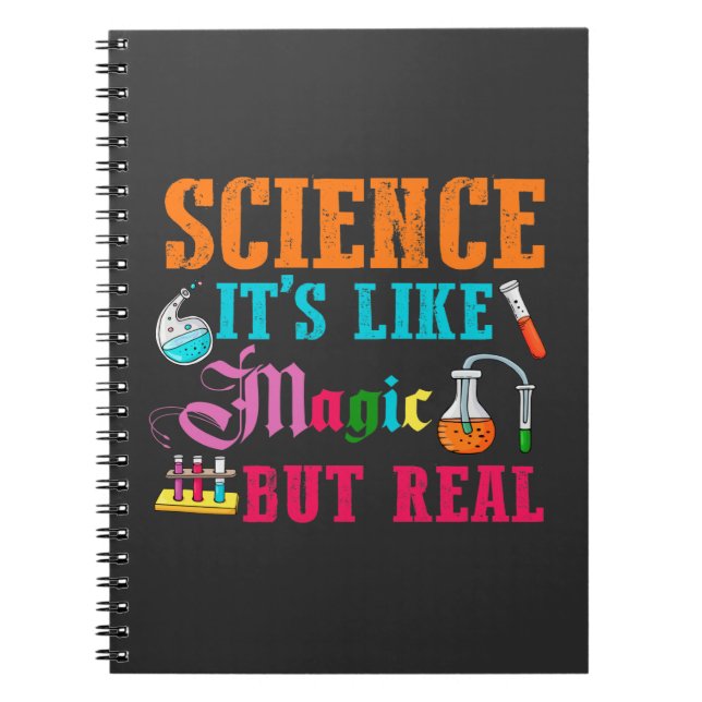 Science Magic Future Scientist Chemistry Student Notebook (Front)