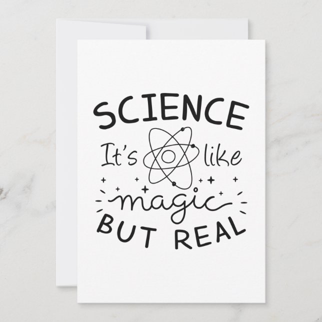 Science Magic Thank You Card (Front)