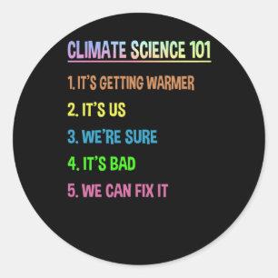 Science March – Earth Day Gift For Climate Change Classic Round Sticker
