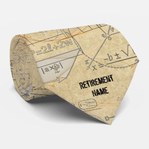 Science Maths Teacher Retirement Gift Personalized Tie
