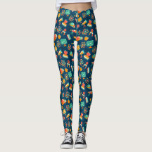 Science Meets Style: Vibrant Scientist Leggings