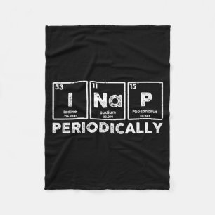 Science Nap Periodically Funny Chemistry Elements Fleece Blanket