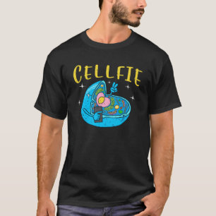 Science Nerd Cellfie Earth Taking Selfie Scientis T-Shirt