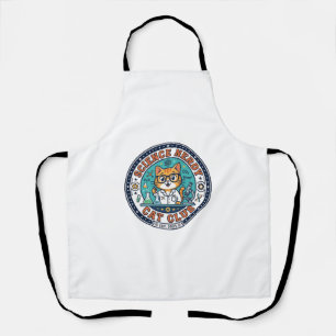 Science Nerdy Cat Cat Mum Gift Idea - Science Nerd Apron