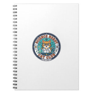 Science Nerdy Cat Cat Mum Gift Idea - Science Nerd Notebook
