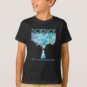 Science No Faith Required Sarcastic Atheist Gift T-Shirt