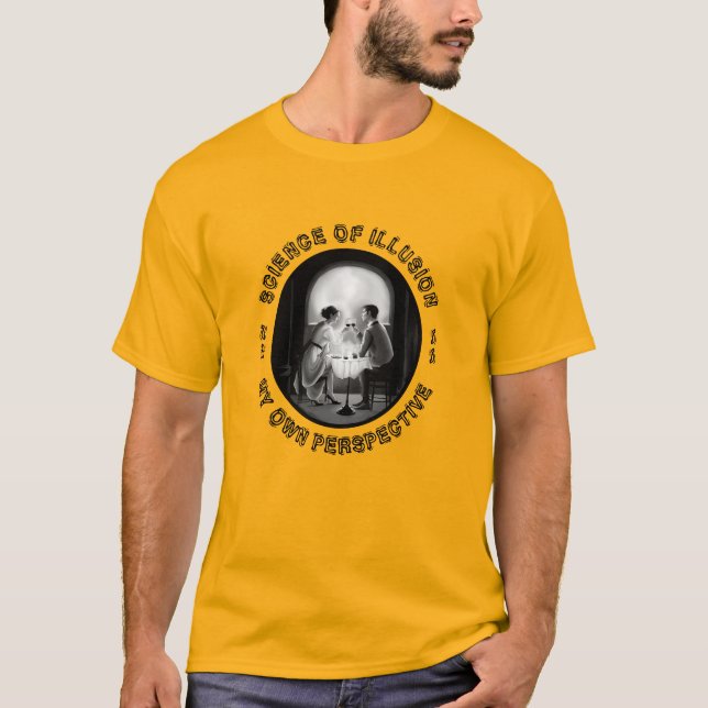 Science of Illusion Skull-Couple Perspective Tee (Front)