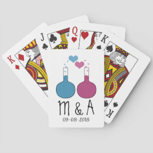Science of Love Wedding Playing Cards