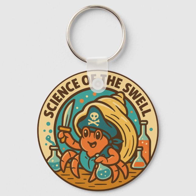 Science Of The Swell Pirate Crab Key Ring (Front)