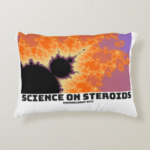 Science On Steroids Mandelbrot Fractal Decorative Cushion