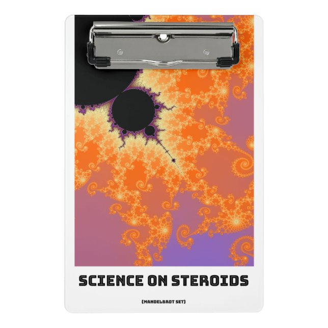 Science On Steroids Mandelbrot Fractal Mini Clipboard (Front)