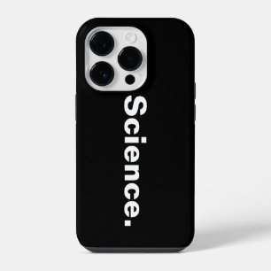 Science one word minimalism design iPhone 14 pro case