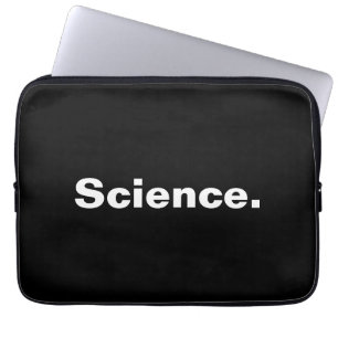 Science one word minimalism design laptop sleeve