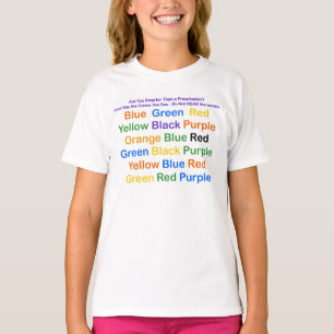 Science Optical Illusion Color Chart T-Shirt