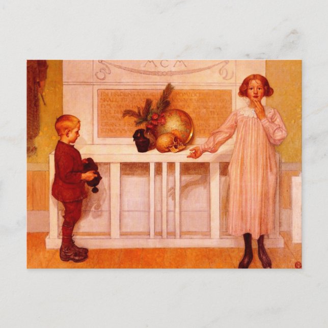 Science Painting of "Life's Enigma" Postcard (Front)